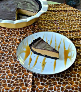 Slice off a piece of this No Bake Peanut Butter Pie for dessert