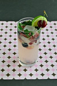 Cool off with this Cherry, Berry Mojito!