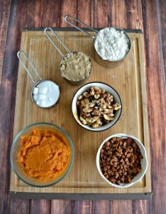 Everything you need to make Pumpkin Bread with Cinnamon Chips!