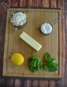 Everything you need to make Lemon Basil Cookies with Mint