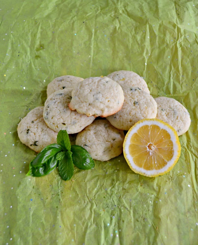 Everyone will love the herb and citrus flavor in these Lemon Basil Cookies with Mint