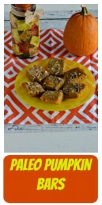 Looking for a delicious fall Paleo dessert? I've got these tasty Paleo Pumpkin Bars for a treat!