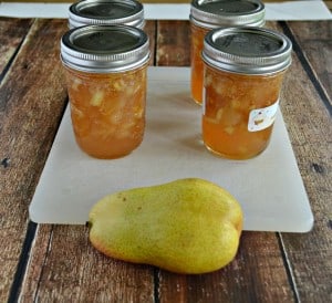 This spiced Pear Ginger Jam is great for toast and biscuits