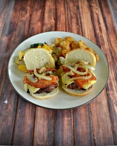 Love these delicious Bacon Swiss Sliders with mushrooms and onions.