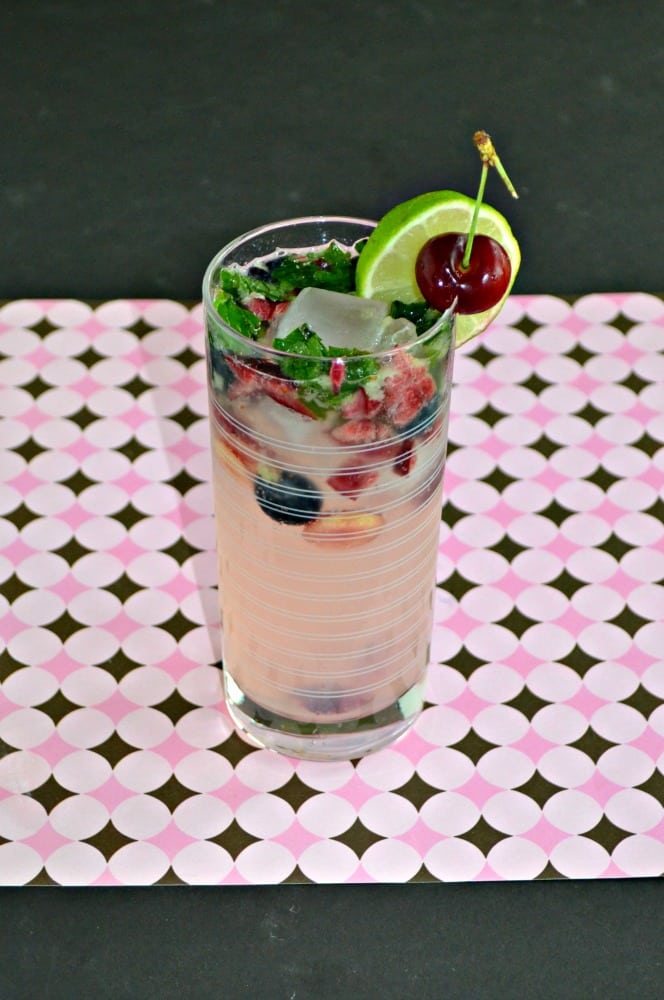 Try a Cherry, Berry Mojito for cocktail hour!