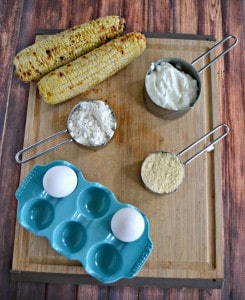 Everything you need to make a Fresh Corn Cakes