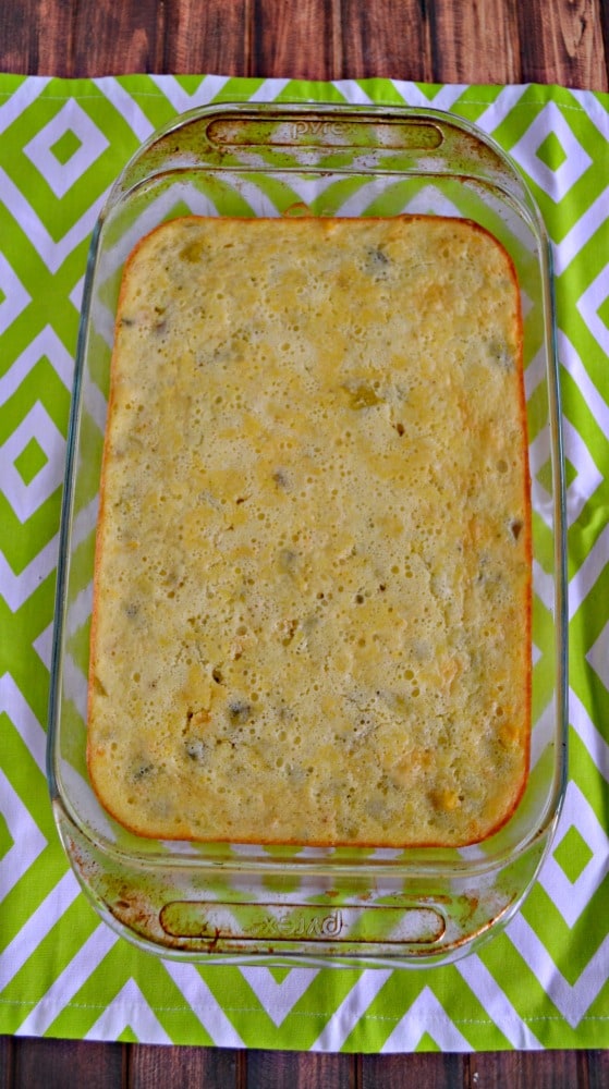 Corn Pudding with Green Chilies