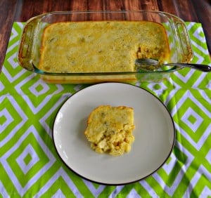 Looking for a new side dish? Dig into this delicious Corn Pudding with Green Chilies!