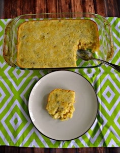 I love the sweet and spicy flavors in this Corn Pudding with Jalapenos and Green Chilies