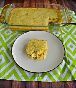 Tired of the same old side dish? Try this Corn Pudding with Jalapenos and Green Chilies!