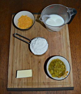 Everything you need to make Green Chile and Cheddar Biscuits