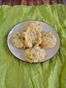 Grab a pat of butter and enjoy one of these fluffy Green Chile and Cheddar Biscuits