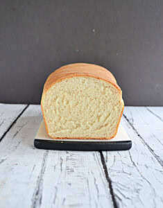 A loaf of bread sliced open.