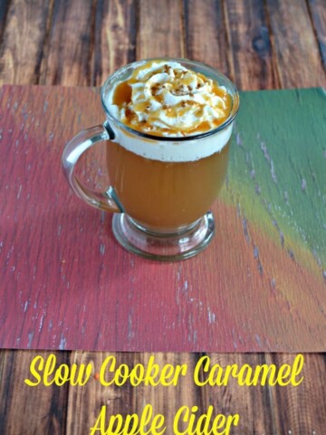 Slow Cooker Caramel Apple Cider is a delicious beverage perfect for parties or gatherings!