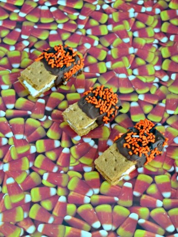 You can make these Chocolate Covered S'mores for any holiday by using sprinkles in the holiday color!