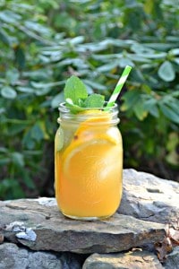 Cool off with this lightly sweetened Orange Vanilla Iced Tea!