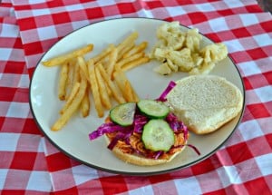 BBQ Chicken Sandwich with Slaw is a quicka nd easy weeknight meal!
