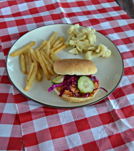 My family loves this easy BBQ Chicken Sandwich with Slaw!
