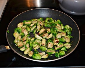 Sauteed Brussels Sprouts make a delicious side dish!