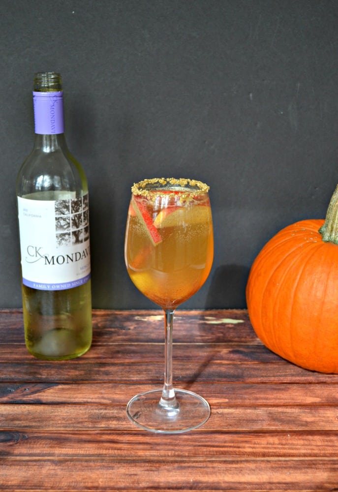 Grab your girlfriends and make a pitcher of this delicious Caramel Apple Sangria!