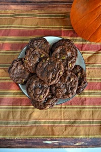 These awesome cookies are filled with chocolate chunks and pumpkin seeds!