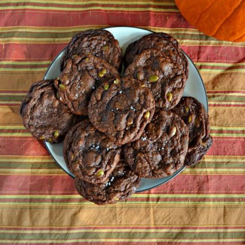 These awesome cookies are filled with chocolate chunks and pumpkin seeds!