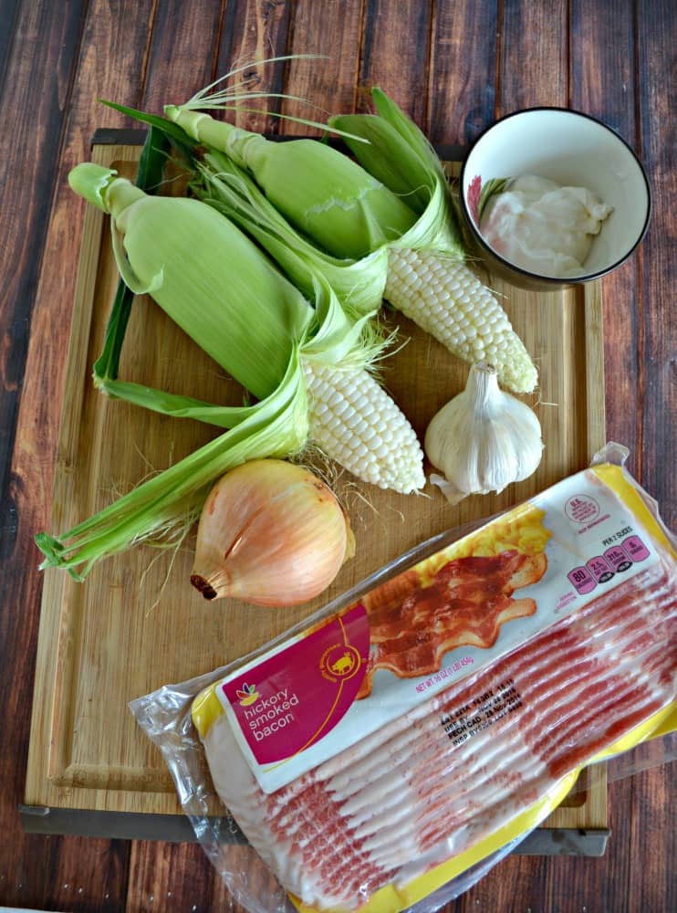 Everything you need to make a Creamy Corn Casserole!