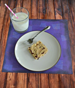 Gluten Free Chocolate Chip Cookie Bars are crumbly and delicious!