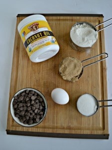 Everything you need to make Gluten Free Chocolate Chip Cookie Bars!