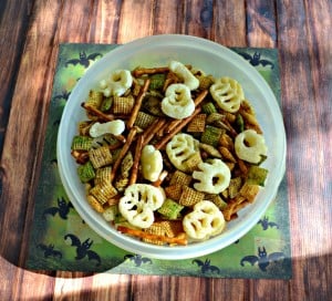 Check out my savory Halloween Snack Mix for a fun after school snack!