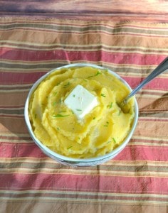 Butternut Squash Mashed Potatoes are a delicious fall side dish!