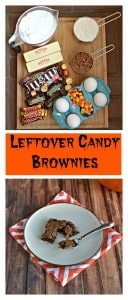 Have extra Halloween candy? Make these decadent Leftover Candy Fudge Brownies!