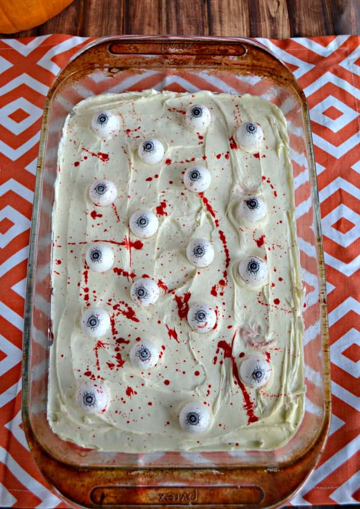 Kids and adults will love these creepy (and super easy!) Bloody Eyeball Brownies!