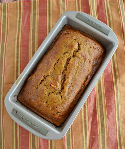 Cut off a slice of this amazing Spiced Pumpkin Cranberry Bread