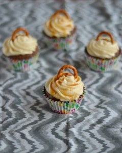 Salted Caramel Chocolate Cupcakes are the perfect combination of sweet and salty!