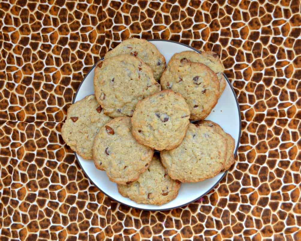 Looking for a delicious holiday cookie? Give these sweet and salty Spiced Pretzel Walnut Cookies with Chocolate Chips!