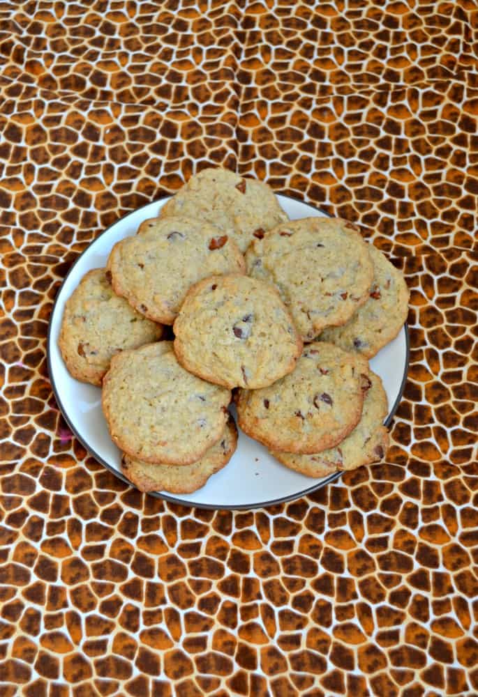 Spiced Pretzel Walnut Cookies with Chocolate Chips