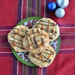Looking for the perfect cookie? Then try my Caramel Macchiato Cookies drizzled with caramel and chocolate!