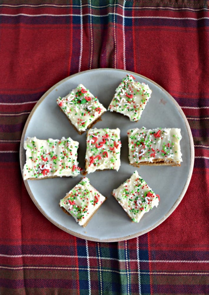 Gingerbread Bars with Eggnog Frosting