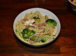 Looking for a quick and flavorful dinner idea? Try this Pasta and Zoodles with Sausage and Broccoli!