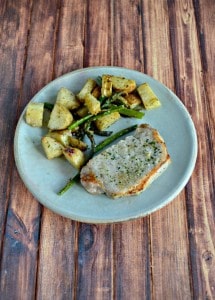 Looking for a tasty weeknight meal? Try this 30 minute Ranch Pork Sheet Pan Dinner