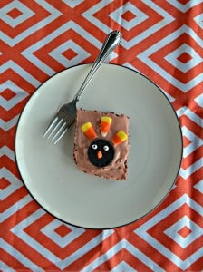 Try these tasty and fun Turkey Brownies!