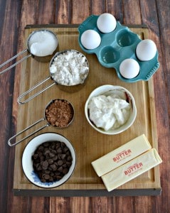 Everything you need to make a Chocolate Hazelnut Cake!