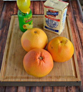 Everything you need to make a delicious sweet and tart Grapefruit Marmalade.