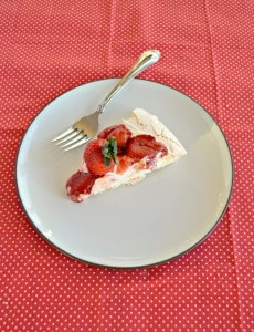 Grab a slice of Roasted Strawberry Pavlova with Lemon Cream for dessert!