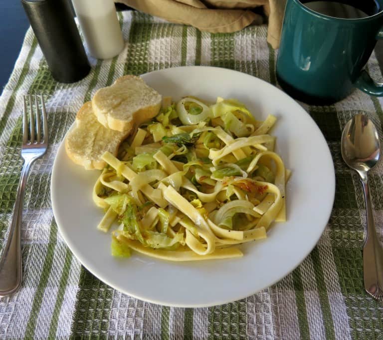 Halusky (Cabbage and Noodles)