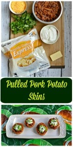 Looking for a great Game Day snack? Try my delicious Pulled Pork Potato Skins!