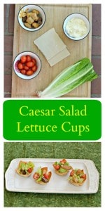 These Caesar Salad Wonton Cups are