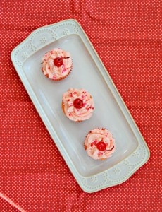 Kids love these fun pink Cherry Cupcakes with a cherry on top!