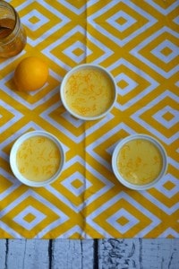 Love the tart Meyer Lemon glaze on top of this smooth and sweet Panna Cotta!